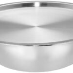 Amazon Brand - Solimo Triply Tasla With Stainless Steel Lid, 26Cm