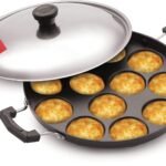Tosaa Non-Stick 12 Cavity Appam Patra Side Handle