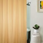 Lushomes Polyester Shower Curtain with 12 Plastic Eyelets (Gold) 6 X 6.6