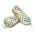 Geometric Pattern Cotton Bolster Cover (Set of2)