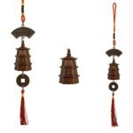 Divya Mantra Bell Car Accessories Interior Decoration Mirror Hanging Home Wall Decor Items for Kitchen, Balcony, Garden, Living Room, Aesthe
