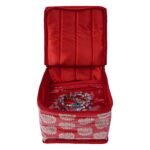 Kuber Industries Brocade Jewellery Kit With Pouch (Red)
