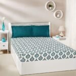 Solimo Damask Dreams 144 TC 100% Cotton Double Bedsheet