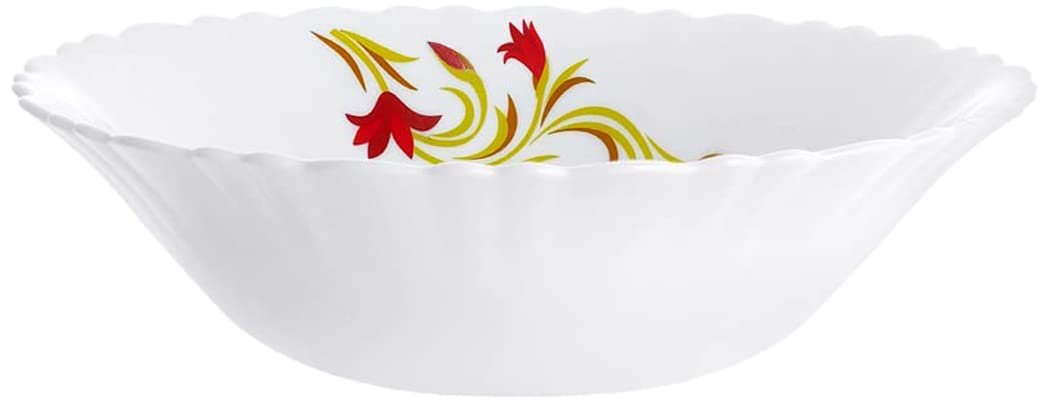 41qYfucKT9L-2.jpg Larah by Borosil Red Lily LH Opalware Bowl Set - Image 1
