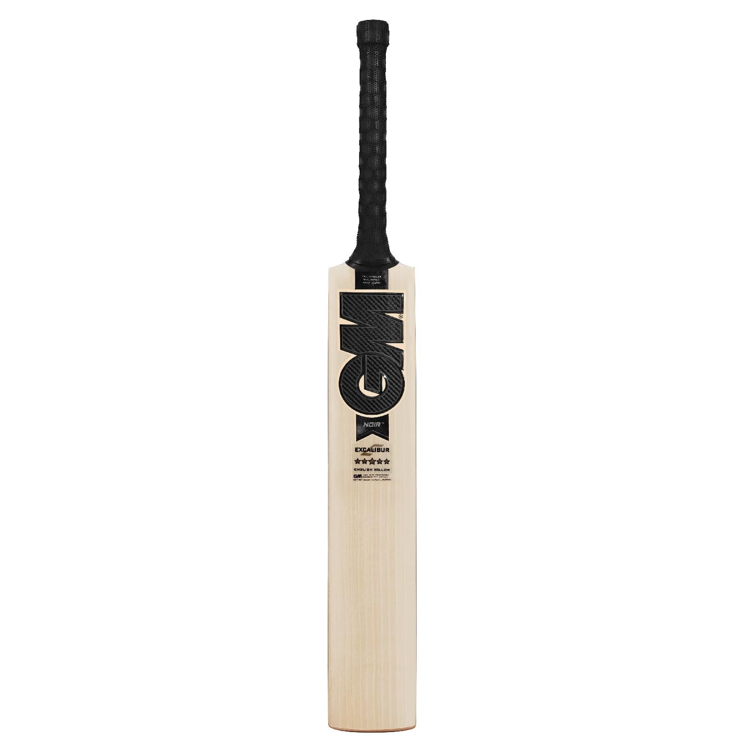 51URBRMkgBL.jpg Gm Noir Excalibur English Willow Professional Cricket Bat For Men And Boys | Free Cover | Ready To Play | Lightweight | Short Handle| - Image 1