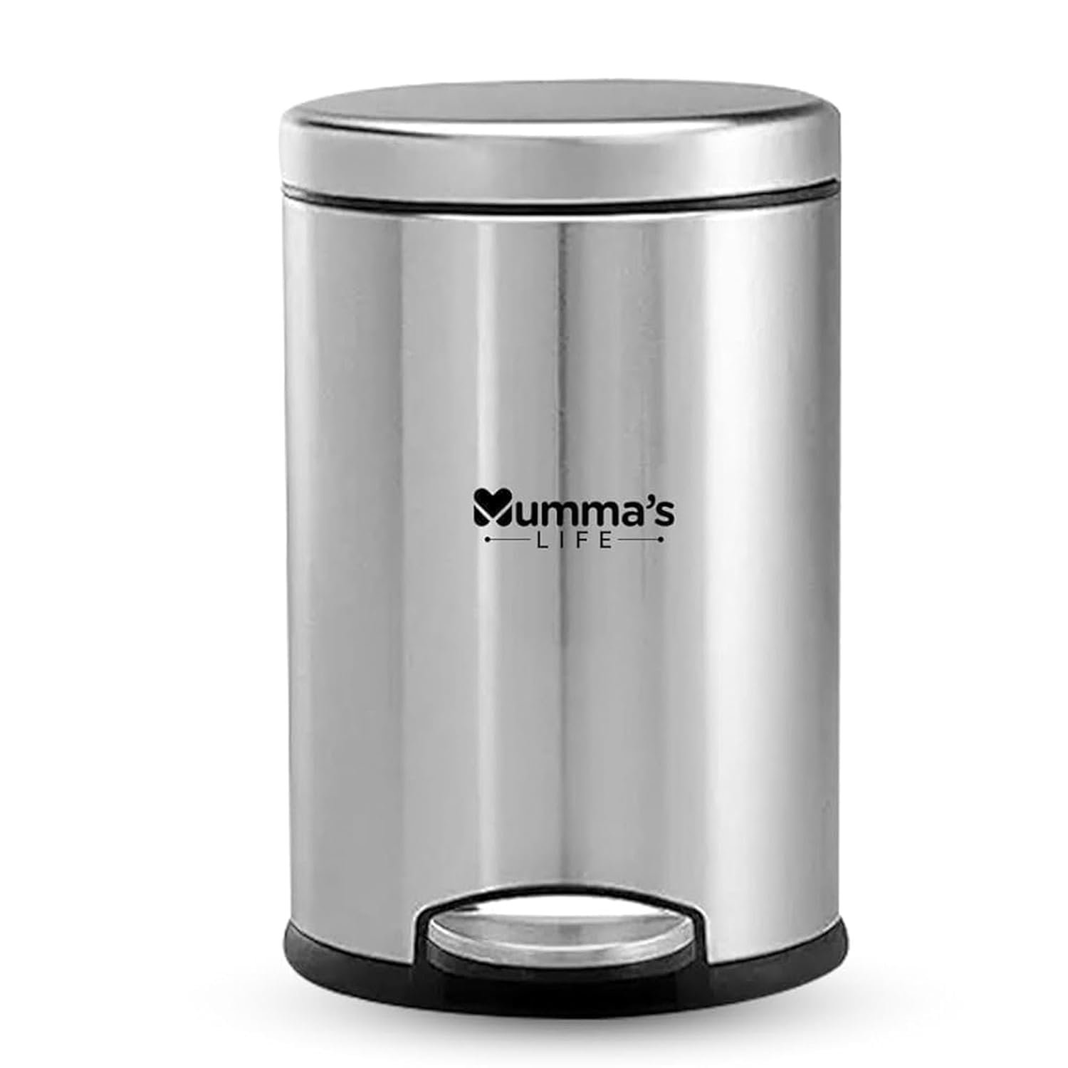51cdkd6yvL-1.jpg Mumma's LIFE Stainless Steel Plain Pedal Bin - Image 1
