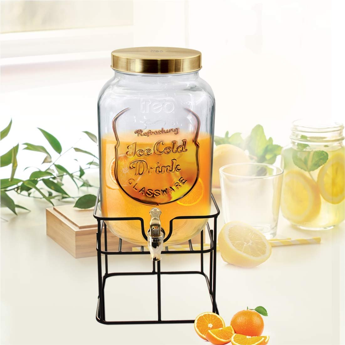 615l0y7v-9L-2.jpg CASK DISPENSING JAR 5000ML 1PC TREO - Image 1