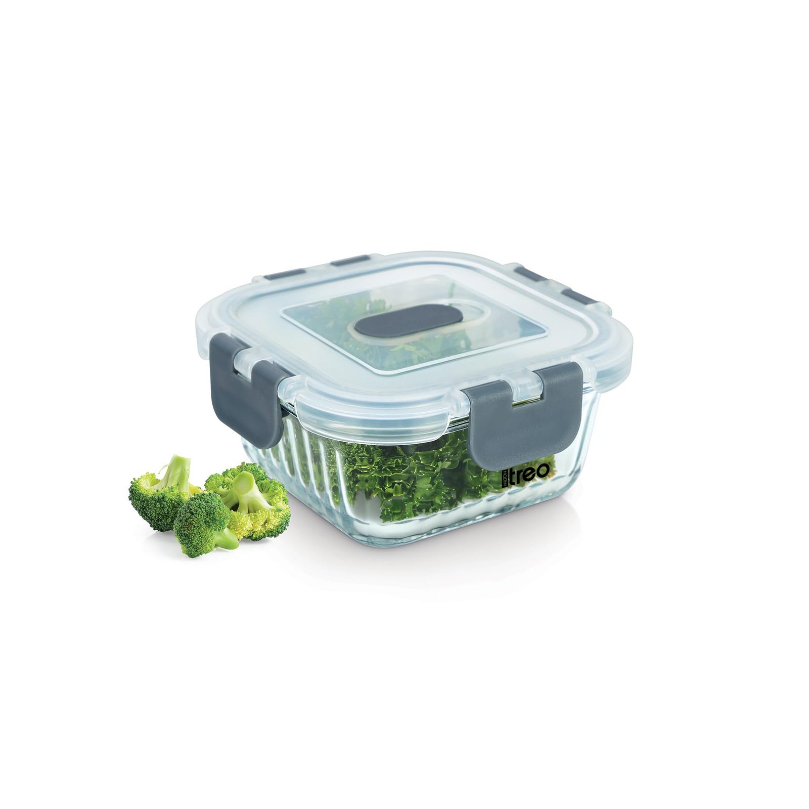 61N0hu6sTwL-2.jpg CLIP FRESH SQUARE CONTAINER 320ML 1PC TREO - Image 1