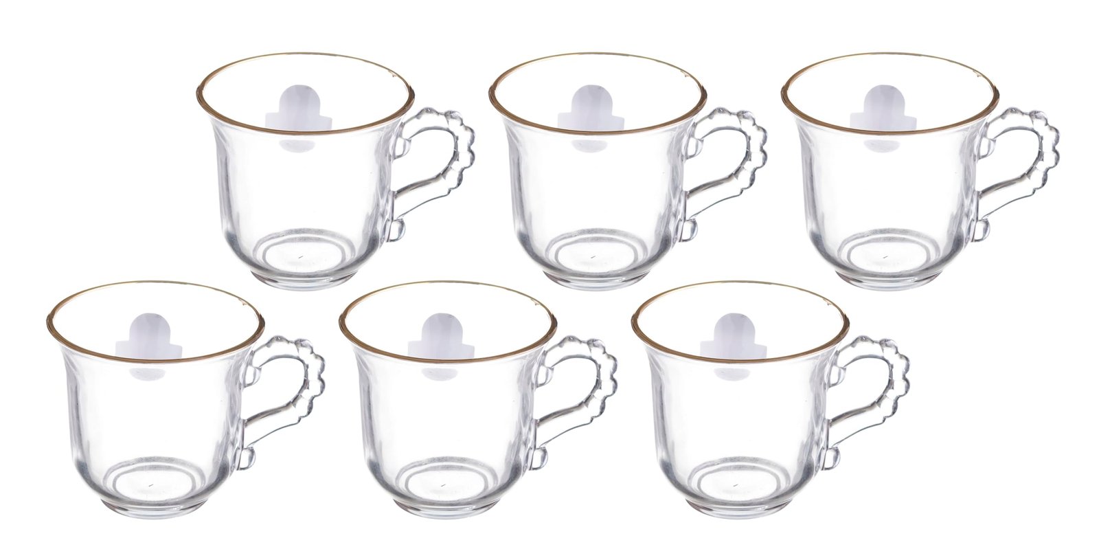 61TSdYj5kwL-1.jpg YG-19539 CRYSTAL GLASS MUG 210ML 6PC SET YAMASIN - Image 1