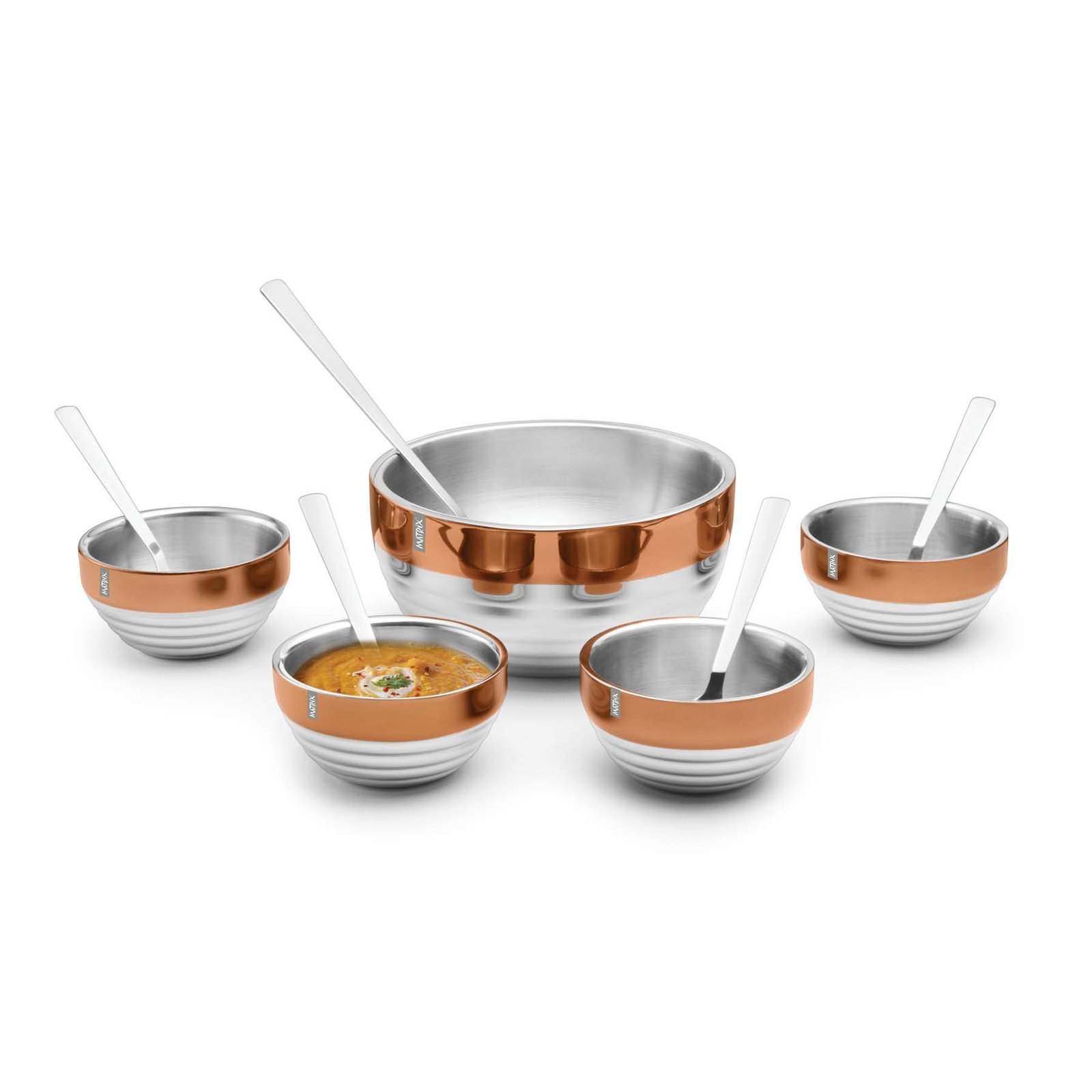 61Yk3DQzWVL-1.jpg MATRIX Double Walled Pudding Set of 10 PCS - Image 1