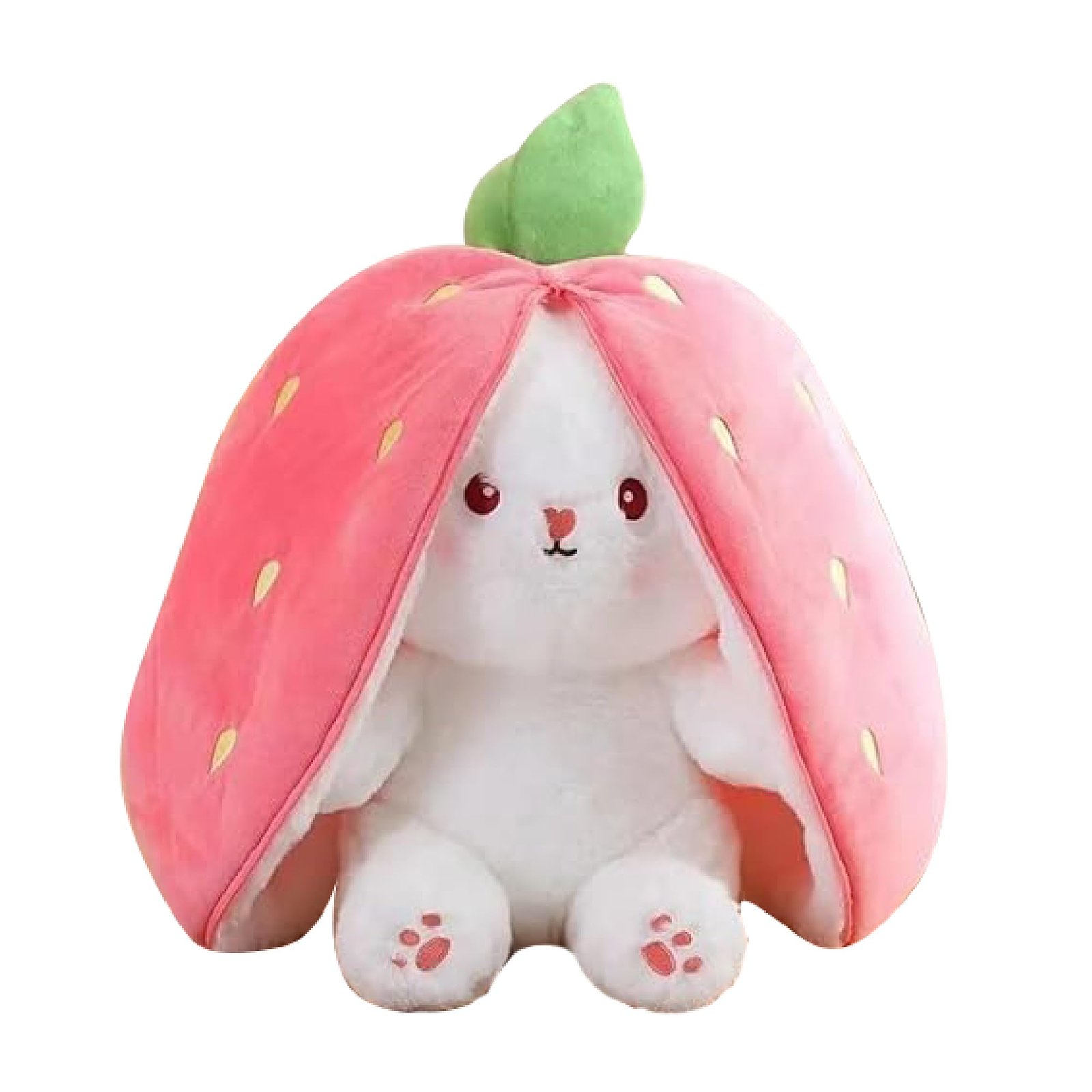 61n5bOlM30L-1.jpg Webby Strawberry Rabbit Plush Soft Toys - Image 1