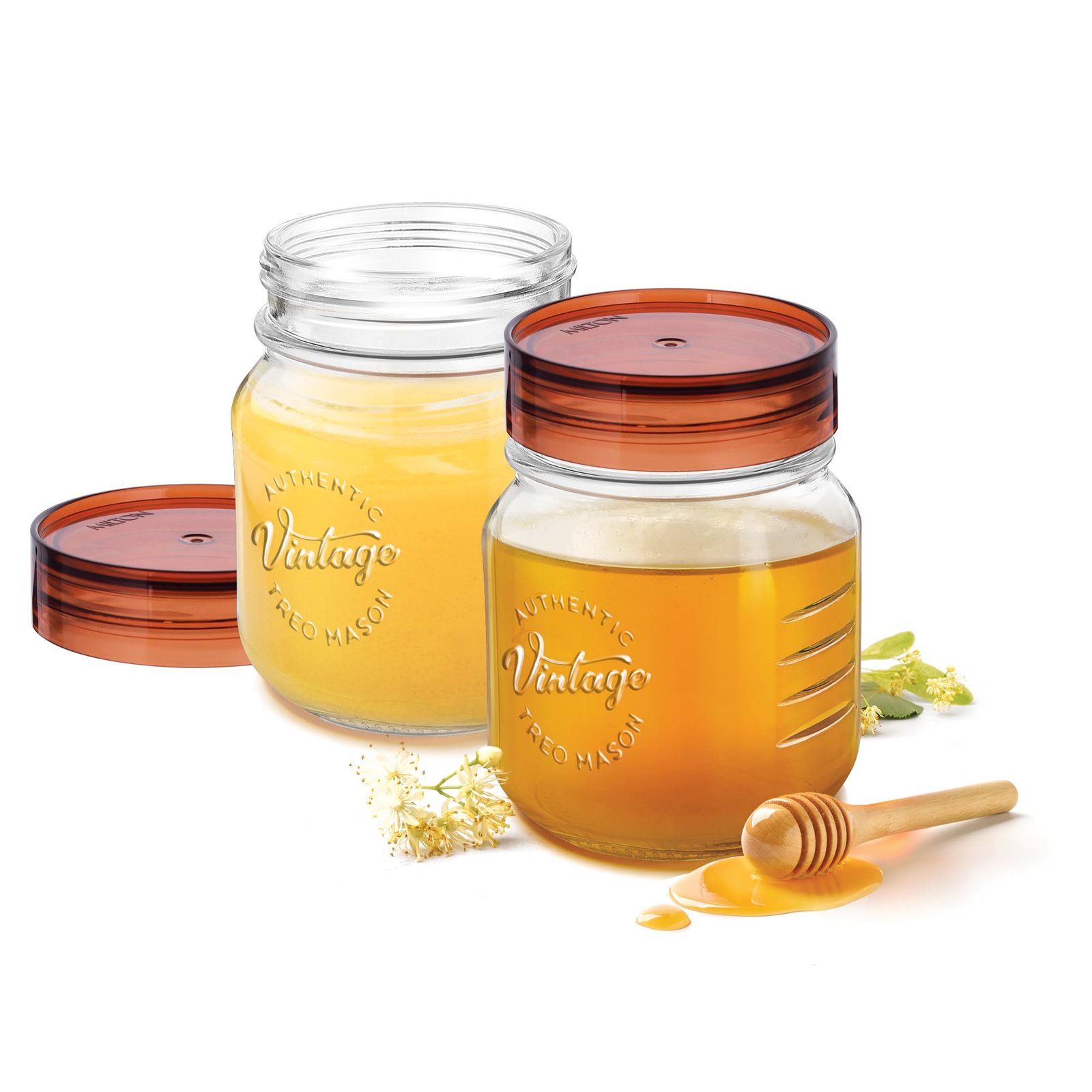 7131aEuLWYL-1.jpg ASSR 0012 VINTAGE GLASS JAR 2000 ML WITH LID - Image 1