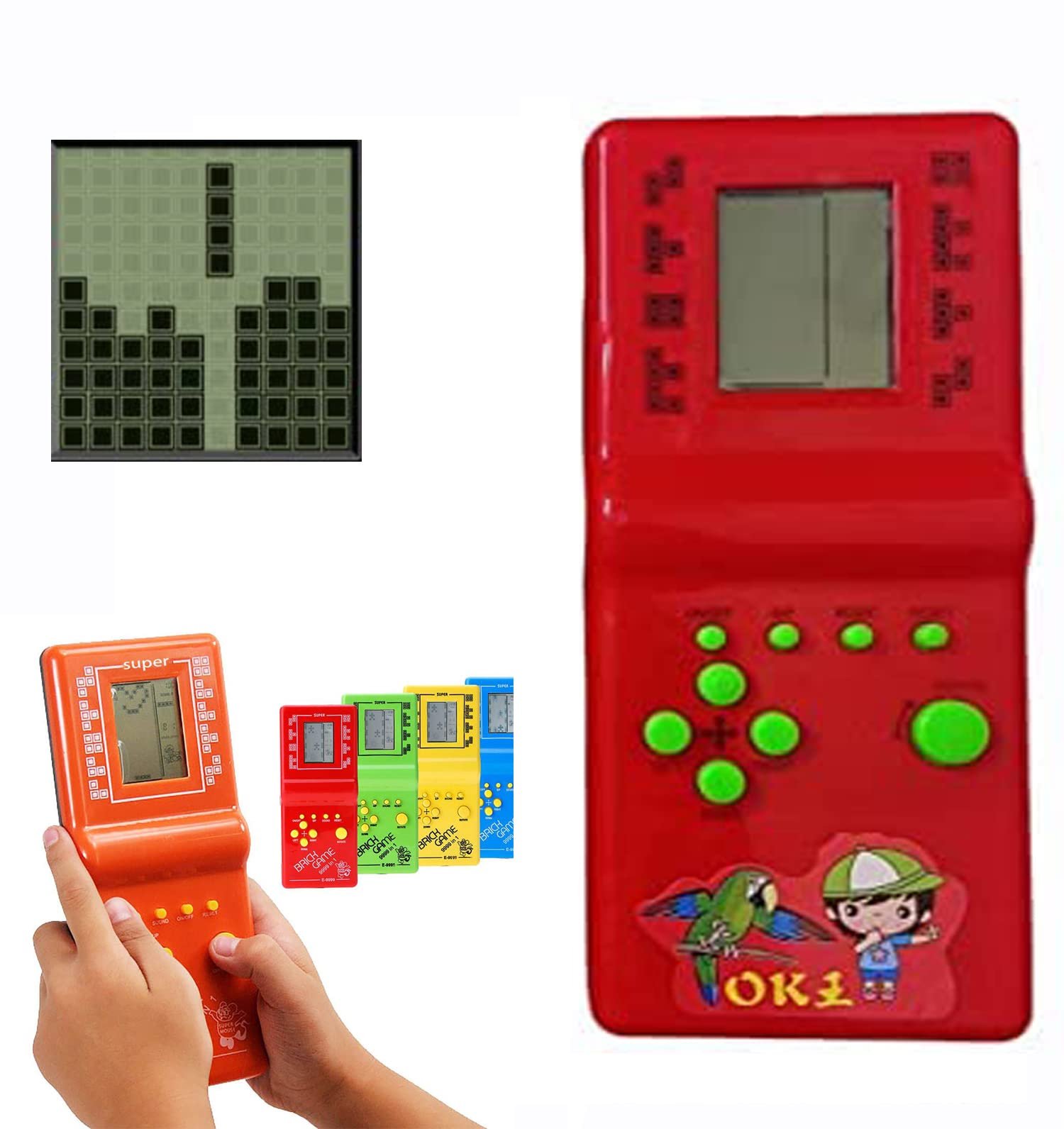 71FSkBM6FkL-1.jpg VGRASSP Handheld Portable Indoor&Outdoor Brick Game 9999 in 1 Video Game Compatible - Image 1
