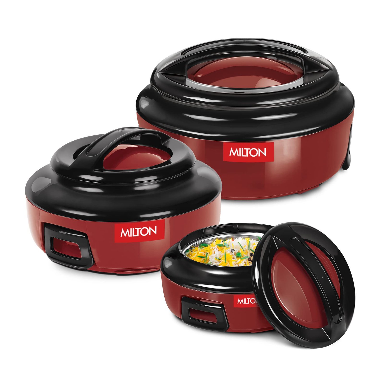 71J1Tkfe1DL-1.jpg MILTON Ernesto Inner Stainless Steel Casserole Set of 3 (420 ml - Image 1