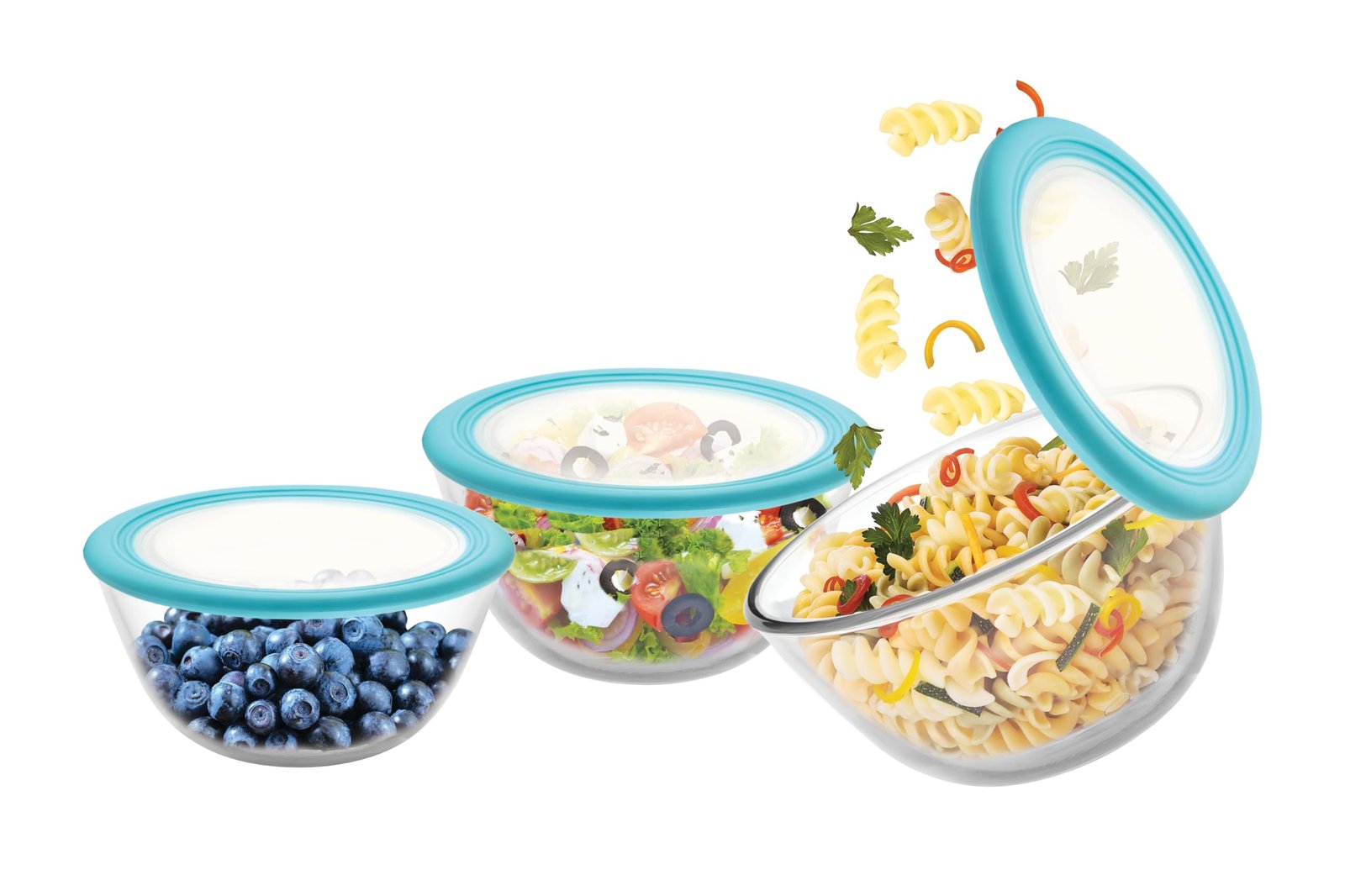 71YRkT-5ZkL-1.jpg C-999 ORNELLA MIXING BOWL SET W.LID 0.5L, 1L, 1.5L - Image 1