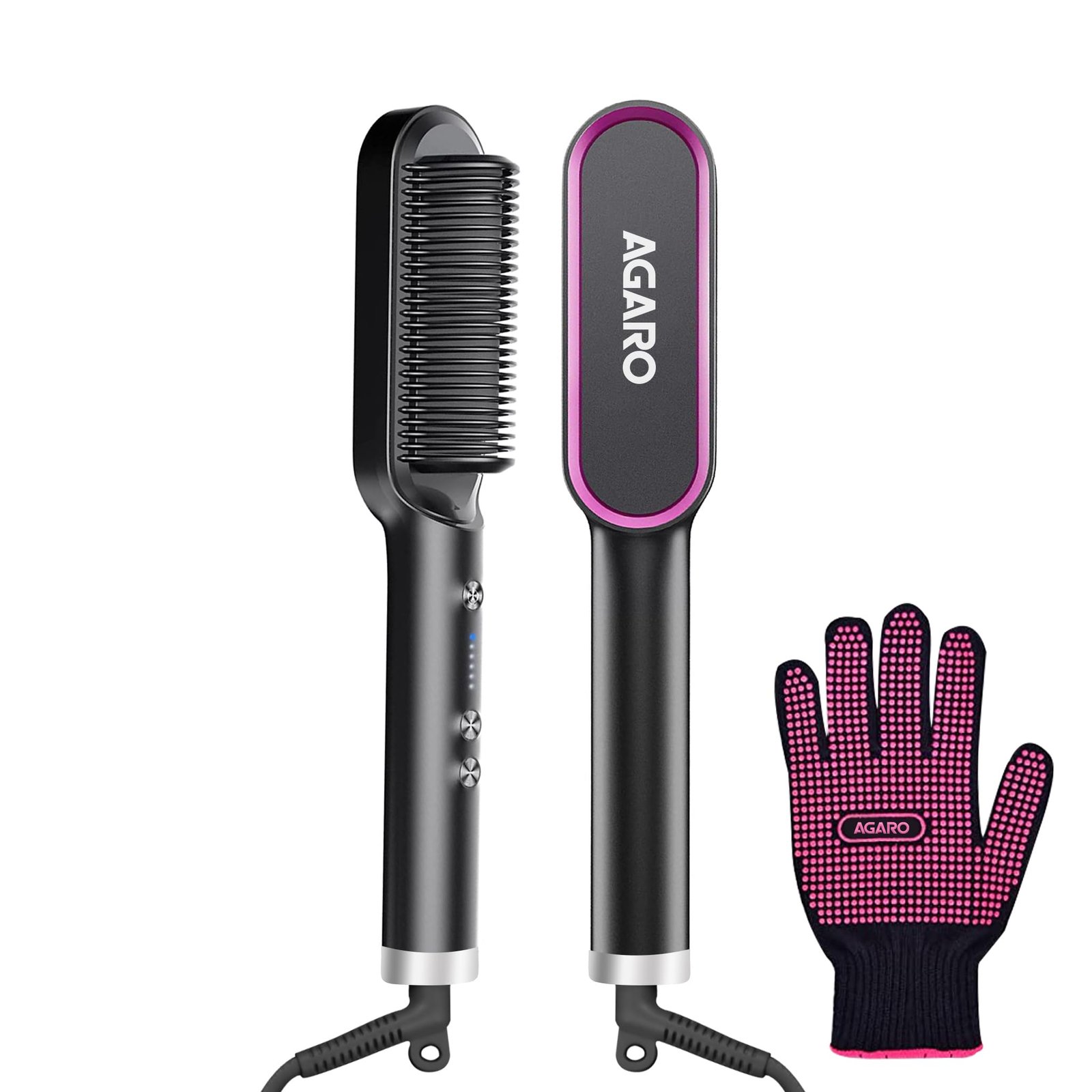 71bAFFFWoyL-1.jpg AGARO HSB2107 HAIR STRAIGHTENING COMB, FAST - Image 1