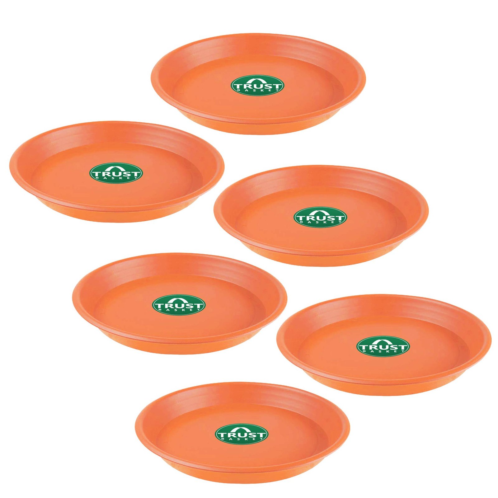 71bw02GnwEL-1.jpg TRUSTBASKET UV TREATED ROUND BOTTOM TRAY(PLATE/SAUCER) 4.5 inch - Image 1