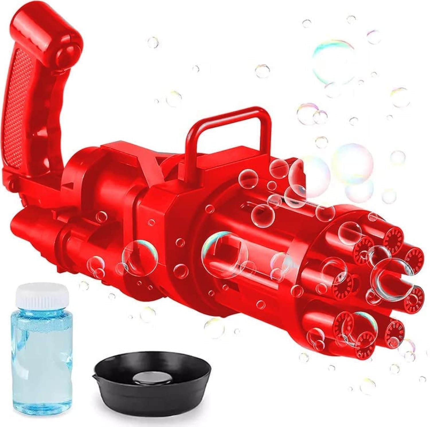 71vGmlz43eL-1.jpg VGRASSP 8 Hole Electric Gatling Bubble Gun - Image 1