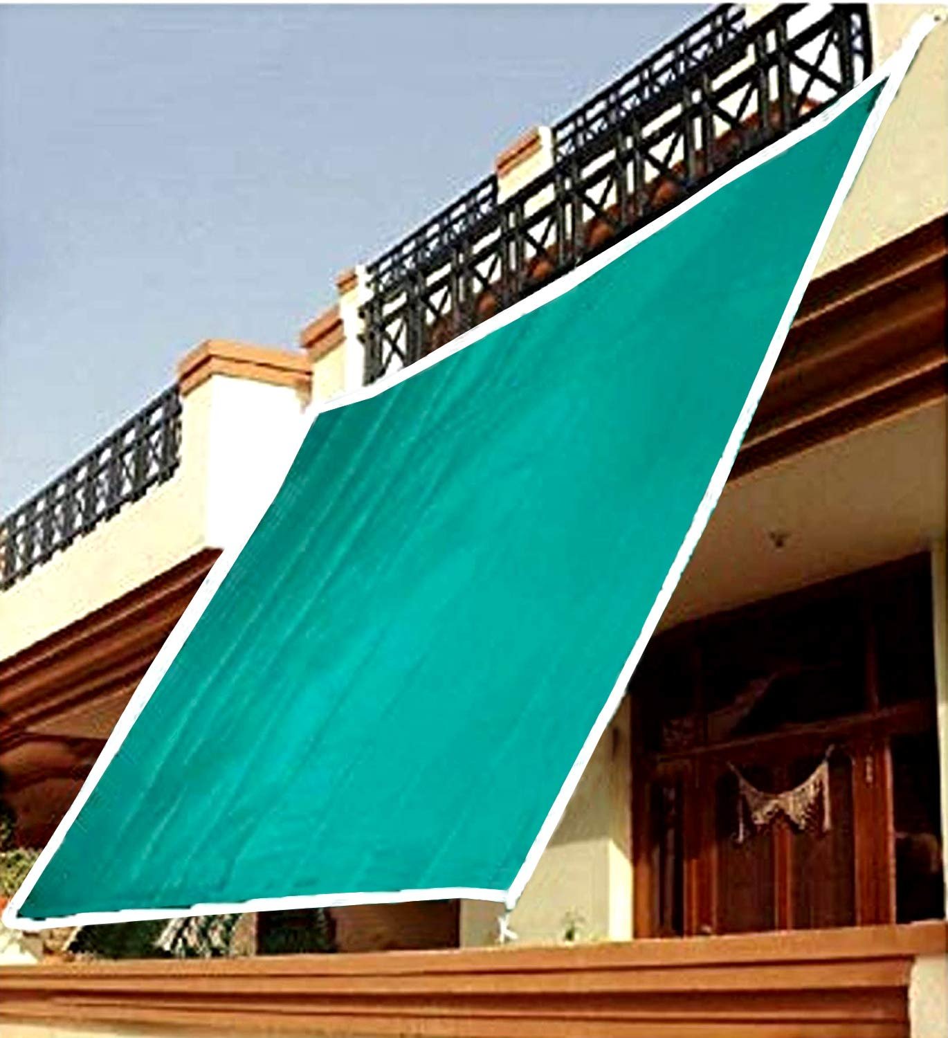 71vM3-whZGL-3.jpg VC Sun Shade Sail Square Canopy-10 x 4 ft, Dark Green - Image 1