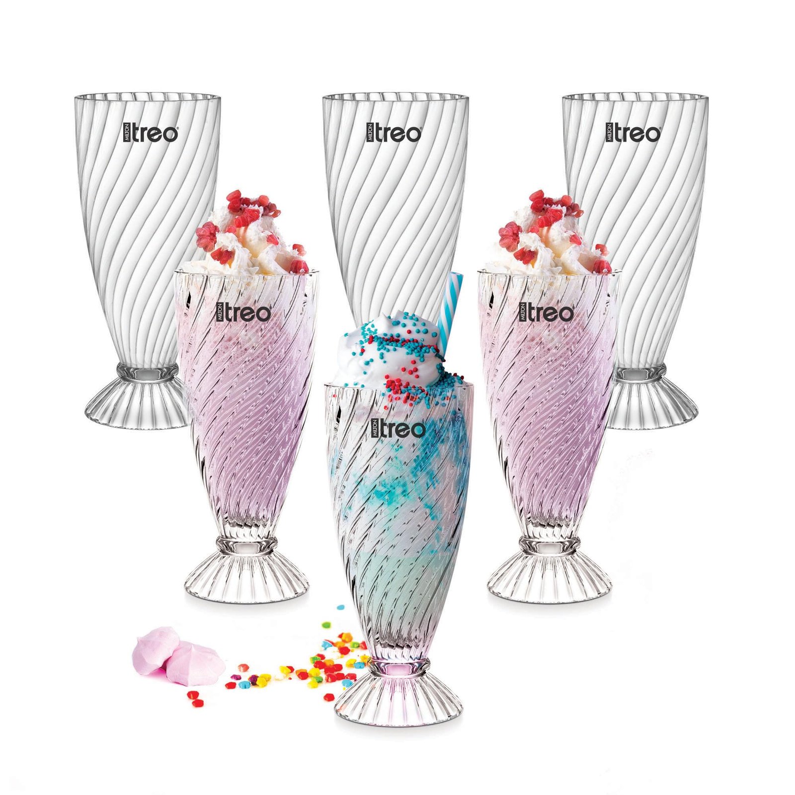 81HkaSmAssL-1.jpg ASSR 0006 SWIRL SUNDAE BOWL 355 ML 6 PCS SET - Image 1