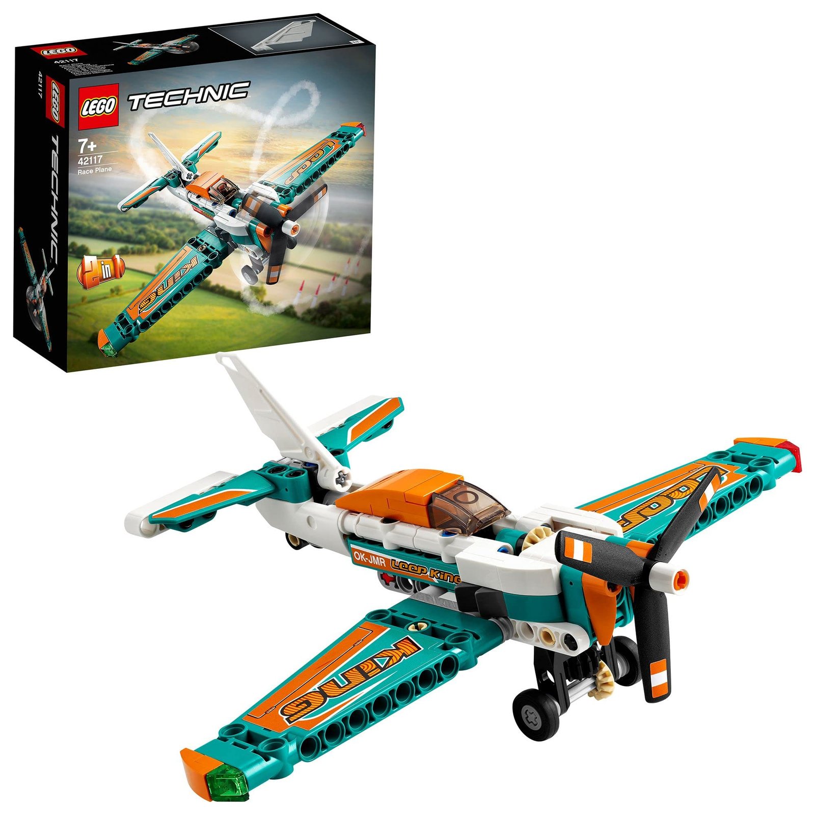 81RYutM0DuL.jpg LEGO Technic Racing Plane 42117 Building Kit (154 Pcs),Multicolor - Image 1