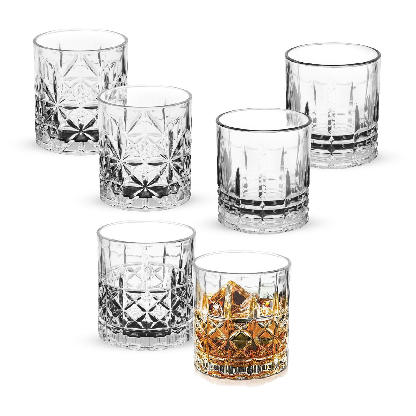 81WHqhcpsL-1.jpg EDFORD ON THE ROCKS 350ML 6PC GLASS SET TREO - Image 1