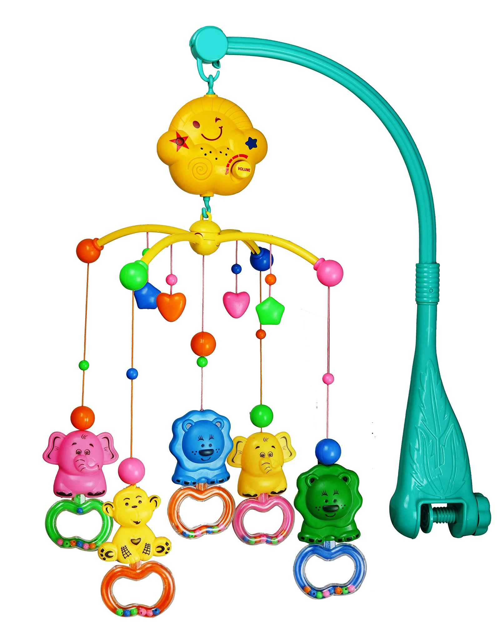 81hoZjOPPeL-1.jpg BabyGo Rotating Zoo Musical & Light Rattle - Image 1