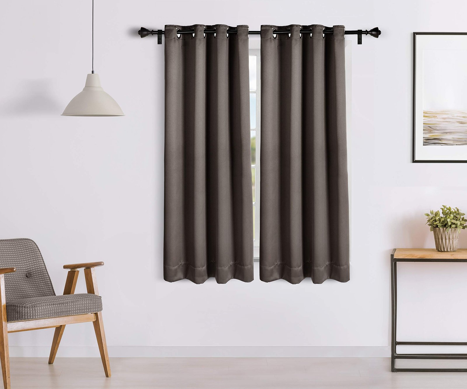 81uxsuxqSLL.jpg Solimo Blackout Window Curtain, 4X5, Set of 2 - Image 1