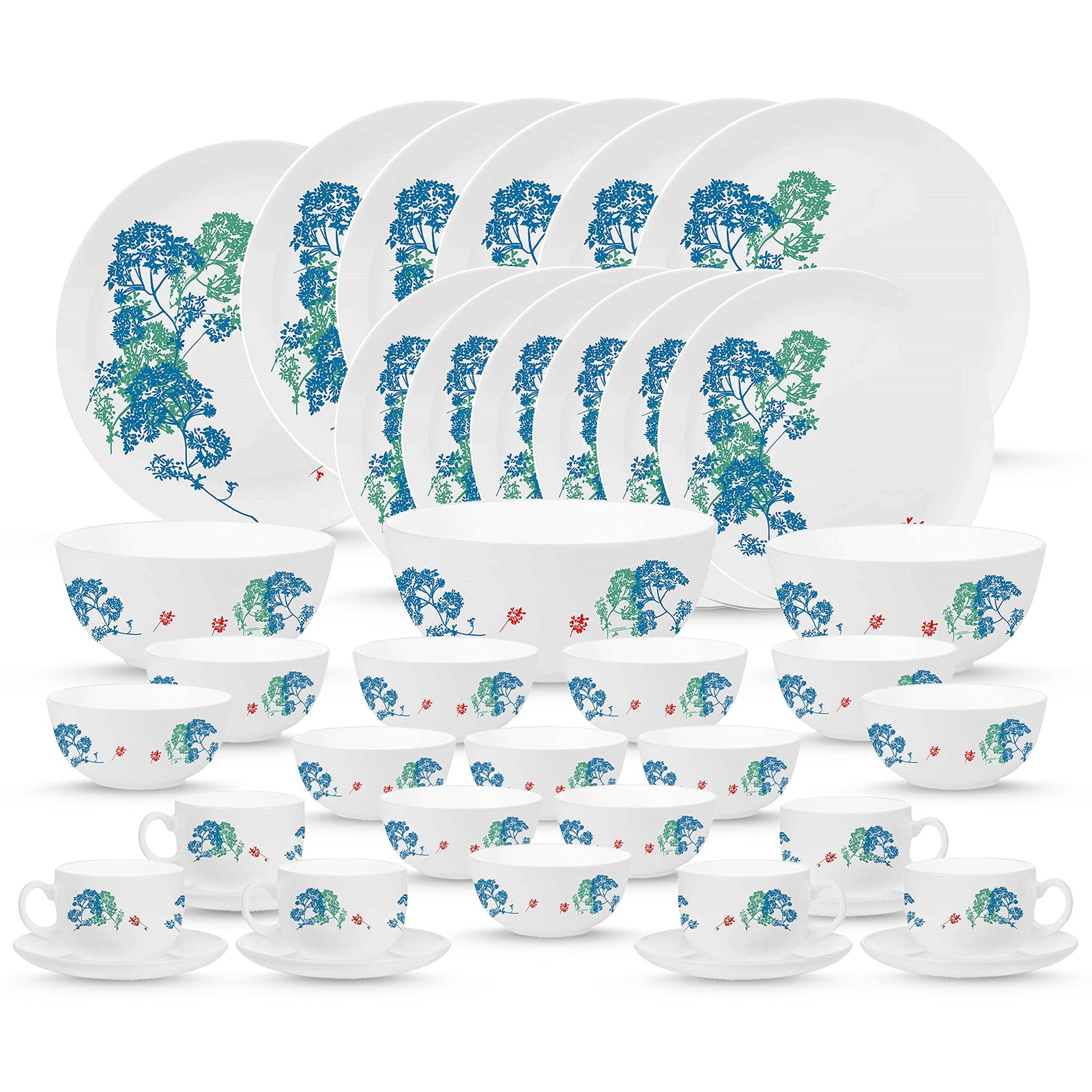 91mw3aZcE6L.jpg P8077 - 39pc Diwali Secret Blue Dinner Set - Image 1