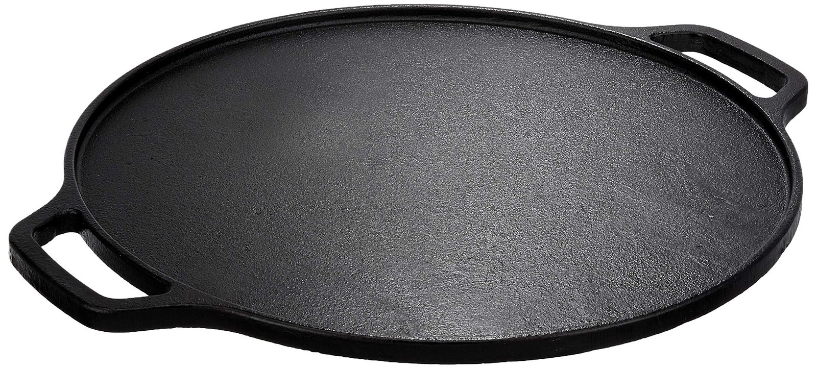 91ukNB4lhzL.jpg Amazon Brand - Solimo Pre-Seasoned Cast Iron Tawa (Black, 29 Cm) - Image 1